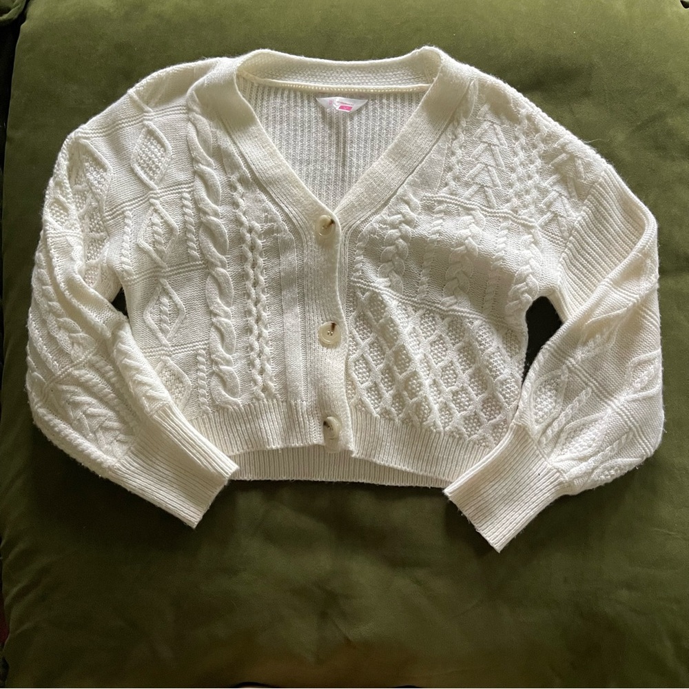 No boundries M button sweater
